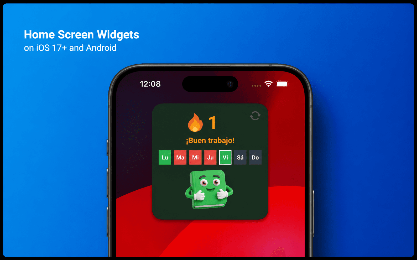 HabitKit's widgets on an iOS home screen